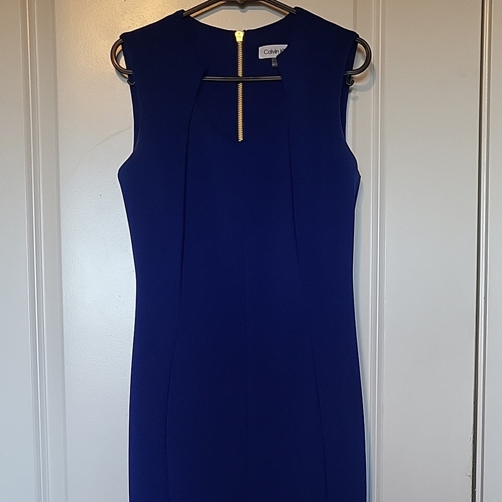 Calvin Klein Women's Royal Blue Midi Dress